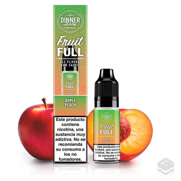 SALES DE NICOTINA APPLE PEACH DINNER LADY 10ML