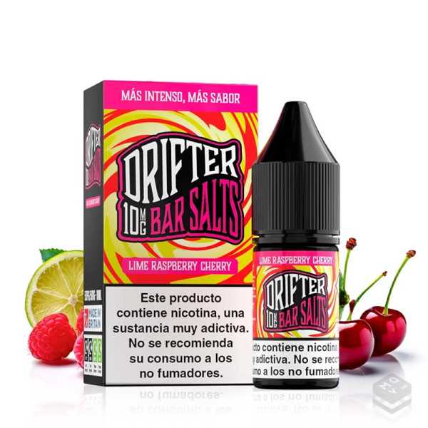 DRIFTER BAR SALTS LIME RASPBERRY CHERRY JUICE SAUZ 10ML