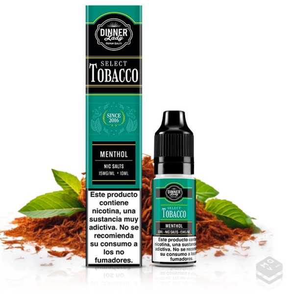 NICOTINE SALTS TOBACCO MENTHOL DINNER LADY 10ML VAPE