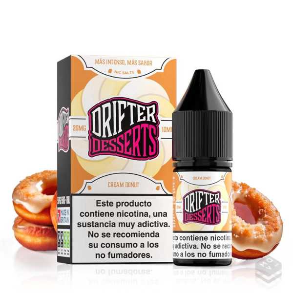 NIC SALTS JUICE SAUZ CREAM DONUT DRIFTER BAR 10ML