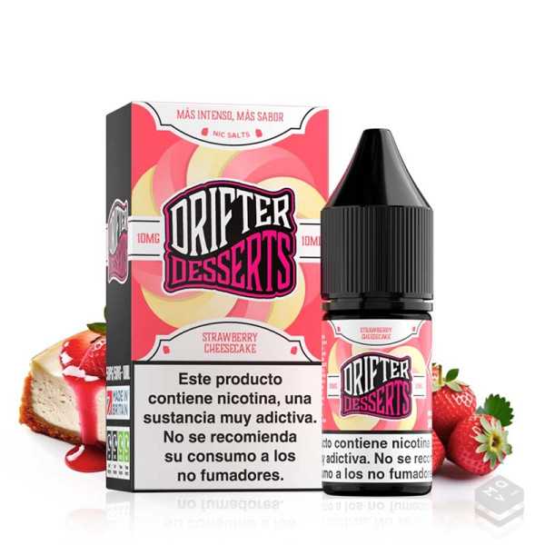 NIC SALTS JUICE SAUZ STRAWBERRY CHEESECAKE DRIFTER BAR 10ML