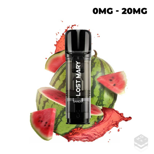 2 x WATERMELON LOST MARY TAPPO PRE-FILLED CARTRIDGES 2x2ML