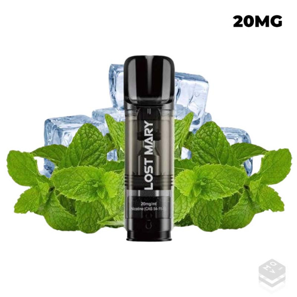 2 x CARTUCHOS PRECARGADOS SPEARMINT LOST MARY TAPPO 2x2ML