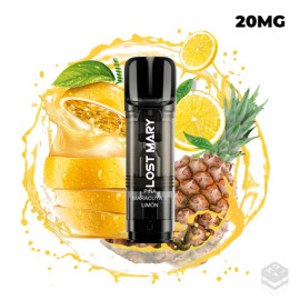 2 x CARTUCHOS PRECARGADOS PINEAPPLE PASSION FRUIT LEMON LOST MARY TAPPO 2x2ML