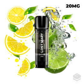2 x CARTUCHOS PRECARGADOS LEMON LIME LOST MARY TAPPO 2x2ML