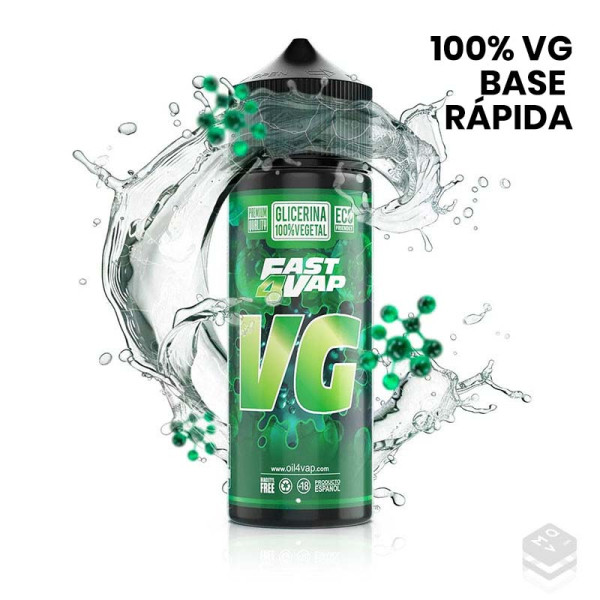 BASE GLICERINA 100%VG FAST4VAP MACERACIÓN RÁPIDA 70ML OIL4VAP (BOTE 130ML)
