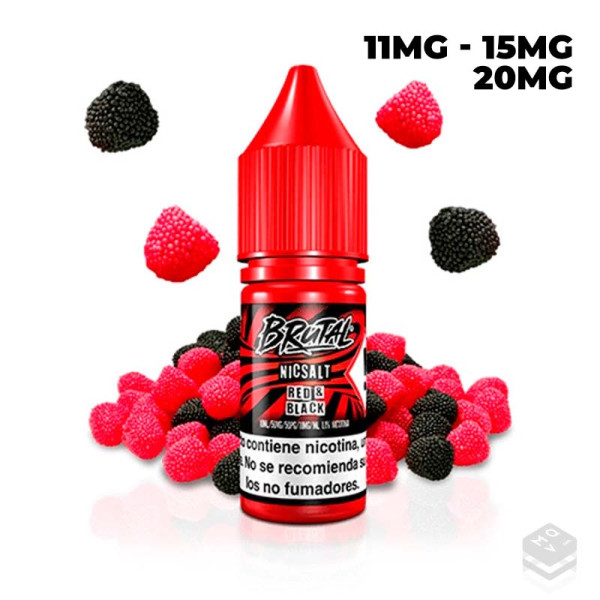 RED & BLACK BRUTAL SALT JUST JUICE 10ML