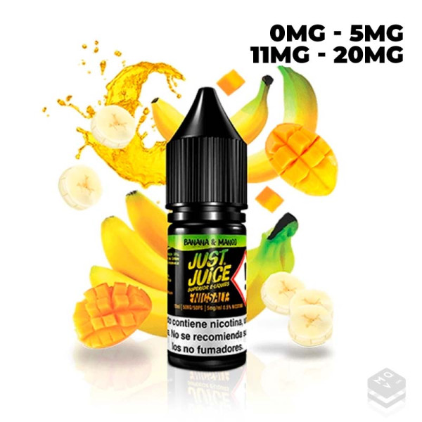 NIC SALTS BANANA & MANGO JUST JUICE 10ML VAPE